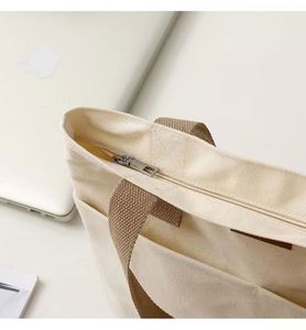 Bolsa de Lona Nueva para Invierno para Mujer, Bolsa de Mano para Ir al Trabajo, Bolsa de Gran Capacidad de Alta Gama para Computadora con Cierre de Cremallera - Product Image 4