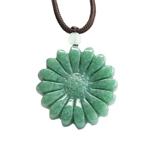 2026 Ximang Colar com Pingente de Esmeralda e Flores Verdes Vibrantes, Atacado de Fábrica S3092007 - Product Image 4