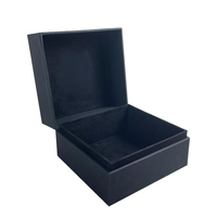 Boîte à bijoux en papier de luxe avec texture en cuir rose, boîte cadeau pour montre, boîte à bijoux pour bague, boucles d'oreilles, collier, bracelet