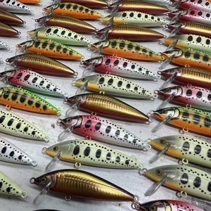 新款70毫米10g仿生摇摆器钓鱼诱饵29色硬ABS下沉小鱼摇摆器，带鳟鱼鱼钩，用于河钓 - Product Image 5