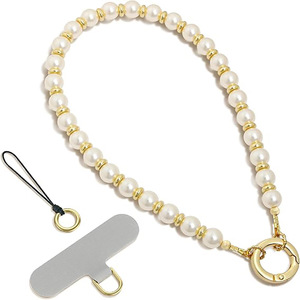 Dragonne de téléphone perlée faite à la main, chaîne de téléphone portable tendance en cristal et perles, dragonne universelle pour poignet, porte-clés pour <span class=keywords><strong>iPhone</strong></span>, Google, sac, <span class=keywords><strong>bijoux</strong></span> - Product Image 4