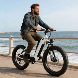 Vélo électrique en alliage d'aluminium avec roues de 26 pouces et moteur de 1000 W |   8 vitesses et batterie amovible |   Utilisation en ville/sur route - Product Image 6