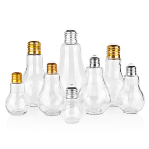 Bán Buôn 50Ml-800Ml Rỗng Rõ Ràng Ánh Sáng Bóng Đèn Hình Thủy Tinh Uống Chai Cho Nước Ép Cà Phê Đồ Uống Với Vít <span class=keywords><strong>Cap</strong></span> - Product Image 4