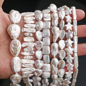 Manik-manik Mutiara Air Tawar Alami AsVrai Bentuk Barok Tidak Beraturan, Manik-manik Lepas untuk Pembuatan Perhiasan DIY Kalung Gelang - Product Image 4