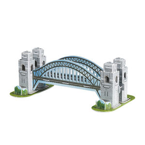 Puzle de papel 3D de puente famoso para niños, 33 piezas - Product Image 2
