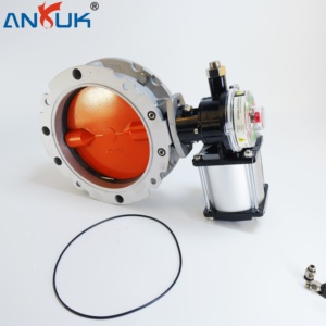 Valvola a Sfera Pneumatica per Polveri DN32 DN50 DN65 Tipo Grande Volume per Scarico Silo Miscelatore Caricamento Flusso Pneumatico - Product Image 1