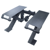 Nueva Plataforma de Remo en Forma de T de Metal, Soporte Multifuncional Integrado para Entrenamiento de Espalda y Remo, Uso Comercial, 300 kg