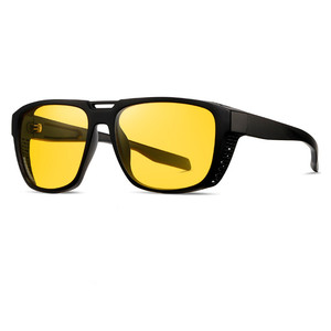 Lunettes de soleil polarisées carrées UV400 pour hommes et femmes, avec logo personnalisé, pour la conduite nocturne et les sports de plein air, collection 2026 - Product Image 4