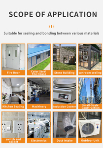 Keo <span class=keywords><strong>Silicone</strong></span> Trắng nhiệt độ cao keo xây dựng chống cháy cho vận chuyển gạch và thủy tinh để liên kết - Product Image 5