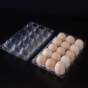 Boîte à œufs en plastique transparent antichoc à 15 alvéoles avec système de verrouillage, emballage protecteur pour œufs, transport sécurisé - Product Image 2