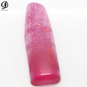 200g 1.25# 2# Synthetic Corundum Rough Beautiful Pink Color Gemstone For Making Jewelry Beads