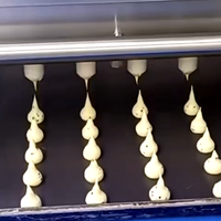 Nouvelle machine à déposer les biscuits et le pâte à sucre pour la production de biscuits, facile à utiliser, pour noix, farine et matières premières, 220V, garantie 1 an