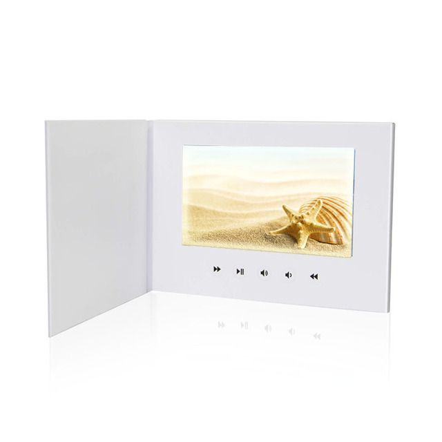 Custom High Quality 2.4 4.3 5 7 Inch Screen LCD Video Advertising Brochure Digital Gift Card for Business Invitation Business