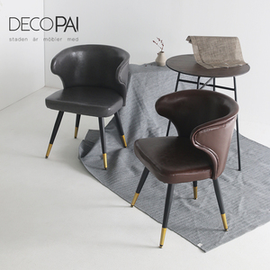 <span class=keywords><strong>De</strong></span> diseño moderno club cafe restaurante muebles <span class=keywords><strong>de</strong></span> ocio Sillón tapizado PU patas <span class=keywords><strong>de</strong></span> metal silla Silla <span class=keywords><strong>de</strong></span> <span class=keywords><strong>comedor</strong></span> - Product Image 3