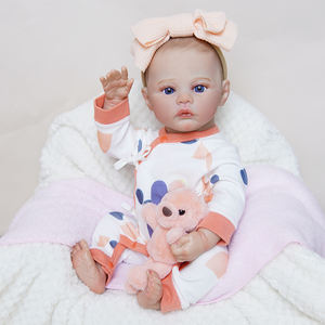 Bébé réaliste en silicone vinyle grand format, avec cheveux, yeux mobiles, pleurs, jumeaux magnétiques personnalisés, reborn de haute qualité - Product Image 2