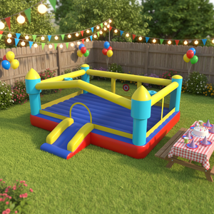 Château gonflable à thème personnalisé, château gonflable pas cher, château gonflable avec toboggan, combo de location de château gonflable - Product Image 1