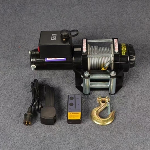 12V 24V Автомобильная внедорожная электрическая лебедка 8000lb 12000lb 20000lb 4x4 внедорожный стальной материал и стальной трос - Product Image 3