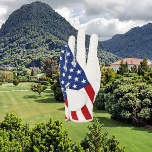 ถุงมือกอล์ฟสำหรับผู้ชายถุงมือหนังคาบาเรตต์มีเครื่องหมายลูกบอลระบายอากาศสำหรับยิม - Product Image 3