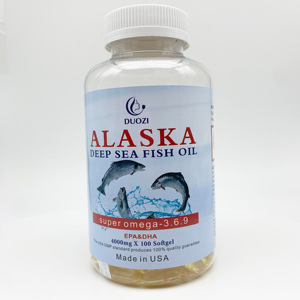 น้ำมันปลาทะเลลึกอลาสก้า DUOZI ซอฟต์เจล 4000 มก. ปราศจากกลูเตน โอเมก้า 3 6 9 EPA DHA อาหารเสริม - Product Image 4