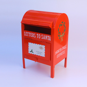Décoration de Noël pour boîte <span class=keywords><strong>aux</strong></span> <span class=keywords><strong>lettres</strong></span> de maison, ornement cerf couché en fer, décoration d'<span class=keywords><strong>entrée</strong></span> pour bars et cafés - Product Image 2
