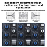 Support de mélangeur de console de musique en métal professionnel à 12 canaux Compatibilité 110-250V Dimensions 31.5x22.5x5.5cm pour la performance sur scène