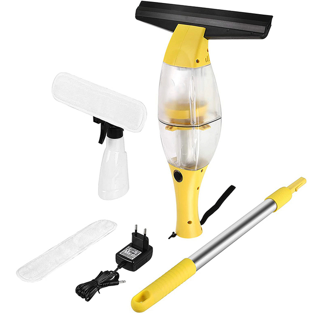 Electric Cordless Window Cleaning Brushes Vacuum Cleaner