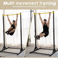 Barre de traction autoportante, Station de dips, Tour de musculation à hauteur réglable, Équipement de fitness à domicile