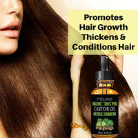 Melao Organik 100% Murni Mentah Dingin Ditekan Minyak Kastor Hitam Jamaika untuk Bulu Mata Alis Rambut Perawatan Kulit Kering