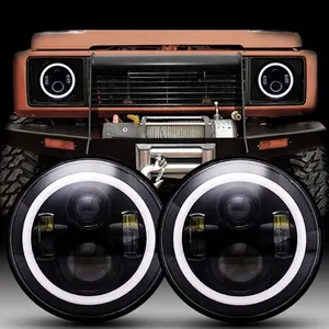 Đèn Pha <span class=keywords><strong>Led</strong></span> 7 Inch Đèn Pha <span class=keywords><strong>Led</strong></span> Tròn Chống Nước Cho Xe Jeep Wrangler Harley - Product Image 4