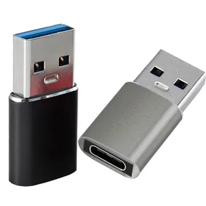 USB C母到USB 3.0公适配器C到USB A连接器转换器，适用于iPhone三星兼容充电器笔记本电脑