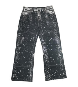 Custom Arrugado Mano Cera Lujo Denim Jeans Hombres - Product Image 3