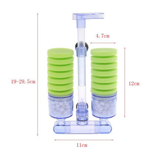 Filtro a spugna biochimico JSD XY2880 per acquario con sollevamento ad aria, filtro per acquario con sollevamento a gas inverso per coltivazione batterica e aspirazione dei rifiuti con ossigeno - Product Image 4