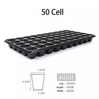 Plateau de croissance en plastique pour graines, 21 32 50 72 105 128 trous ronds pour la Germination des plantes, des légumes et des fleurs, plateau de jardin en plastique pour semis