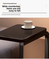 Table d'appoint moderne en métal pour salon et chambre, design double couche avec rangement de poche, légère et durable, pour appartement, villa, hôtel