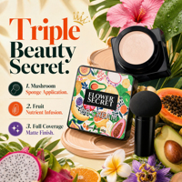 Flower Secret Mushroom Head BB Cream Ekstrak Buah Mencerahkan Mengontrol Minyak - OEM/ODM & Agen Global Dicari