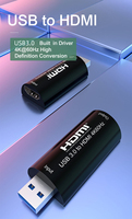 Nuevo Producto Xput, Conversor de Video USB 3.0 a HDMI 4K 60Hz, Controlador Integrado, No Requiere Controlador Adicional para Computadora de Escritorio, Laptop, HDTV, Monitor