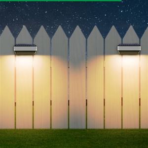 Nouvelle lampe murale solaire extérieure en acier inoxydable, changeante de couleur RGB, pour clôture, cour, mur, garde-corps, lampe de clôture de cour, lumineuse - Product Image 6