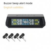 Système de surveillance de la pression des pneus (TPMS) solaire et rechargeable par USB, correspondance rapide, sans programmation