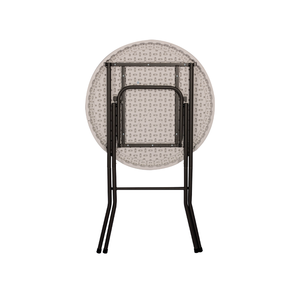 Chất Lượng Cao 80Cm Cao Hàng Đầu Tiệc Bên Bistro Đứng Trắng Nhựa Thanh Tròn Gấp <span class=keywords><strong>Cocktail</strong></span> Bảng Cho Các Sự Kiện - Product Image 3