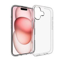 Coque de téléphone portable transparente en TPU souple de haute qualité 1,0 mm pour iPhone 17 18 Pro, design simple, personnalisation du logo