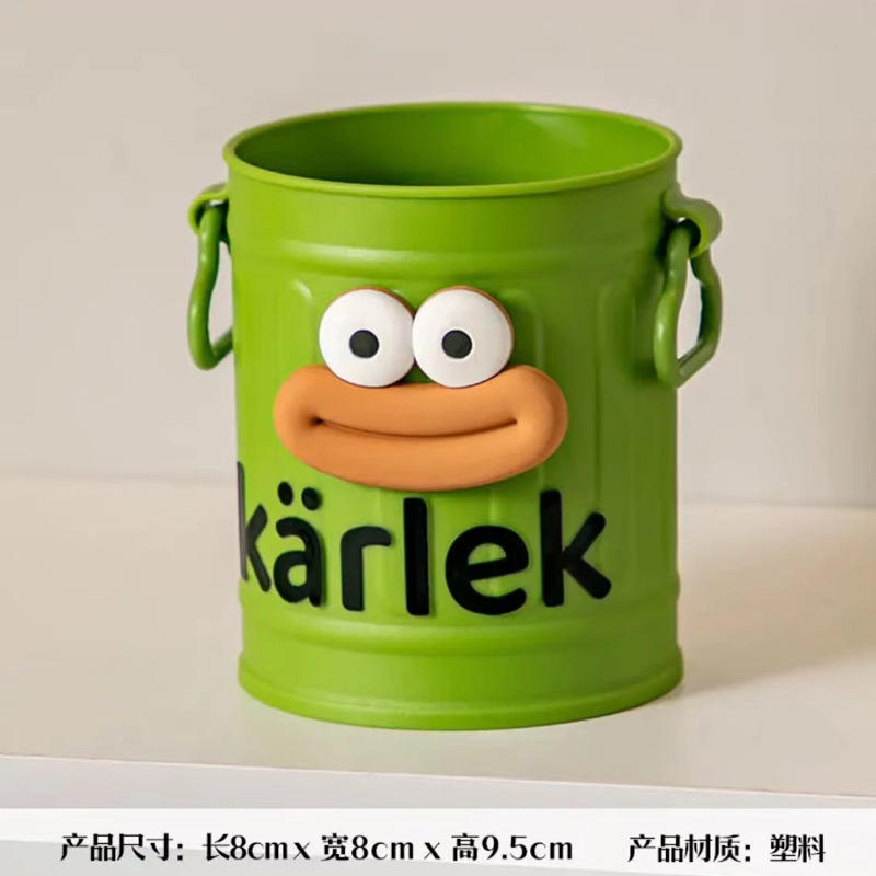 สติกเกอร์ตัวอักษรปากสีเขียว-น้ำตาลสไตล์ย้อนยุค