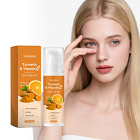 Crème Contour des Yeux au Curcuma et Vitamine C : Raffermissante, Apaisante, Hydratante et Éclaircissante pour les Cernes et les Ridules