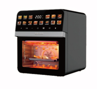 Friteuse à air numérique à double cuve avec grand écran couleur et fenêtre de visualisation, capacités 2.5L, 5.0L, 6.0L, 8L, 9L, 10L, 11L, 12L