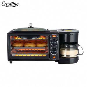 Appareil de cuisine <span class=keywords><strong>électrique</strong></span> 3 en 1 pour le petit-déjeuner avec poêle à frire, four à sandwich, <span class=keywords><strong>cafetière</strong></span>, petit appareil de cuisine pour grille-pain - Product Image 2