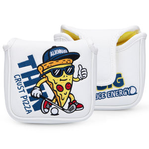 Housse de putter de golf personnalisée brodée motif pizza mignonne, prix de gros, pour mallet putter - Product Image 1