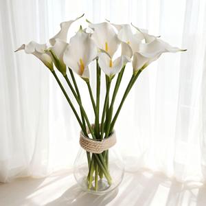 Fleurs artificielles <span class=keywords><strong>de</strong></span> lys blancs en PU <span class=keywords><strong>de</strong></span> haute qualité, toucher réaliste, <span class=keywords><strong>pour</strong></span> <span class=keywords><strong>centre</strong></span> <span class=keywords><strong>de</strong></span> <span class=keywords><strong>table</strong></span>, décoration <span class=keywords><strong>de</strong></span> la fête des mères, Noël - Imperméables - Product Image 1