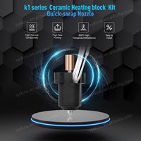 Pemanas Keramik Blok Pemanas Lapisan Tembaga 0.4Mm Nosel Lapisan Tembaga Aksesori Suku Cadang Printer 3d Kit Hotend untuk K1/K1 Max