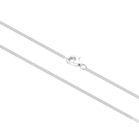 Bijoux en gros en argent sterling 925 personnalisé 14-36 pouces et 1-1.6mm collier de chaîne de câble