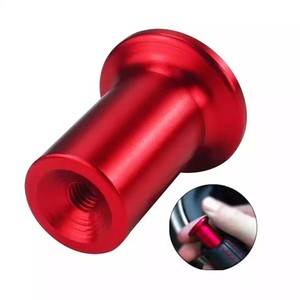 ฝาครอบเบรกมืออลูมิเนียมแบบปุ่มสีแดงสำหรับรถดริฟท์ GT86 ใช้ได้กับรถทั่วไป D1902 - Product Image 2
