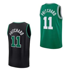 Camiseta de baloncesto Boston #11 Payton Pritchard para hombre, camisetas bordadas, uniforme cosido, ciudad para adultos de talla grande - Product Image 1